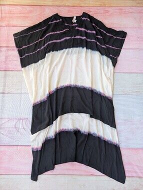 Monique Leshman Silk Tie Dye Kaftan M